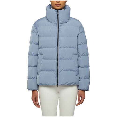 фото Куртка geox для женщин w anylla цвет потёртый голубой, размер 50
