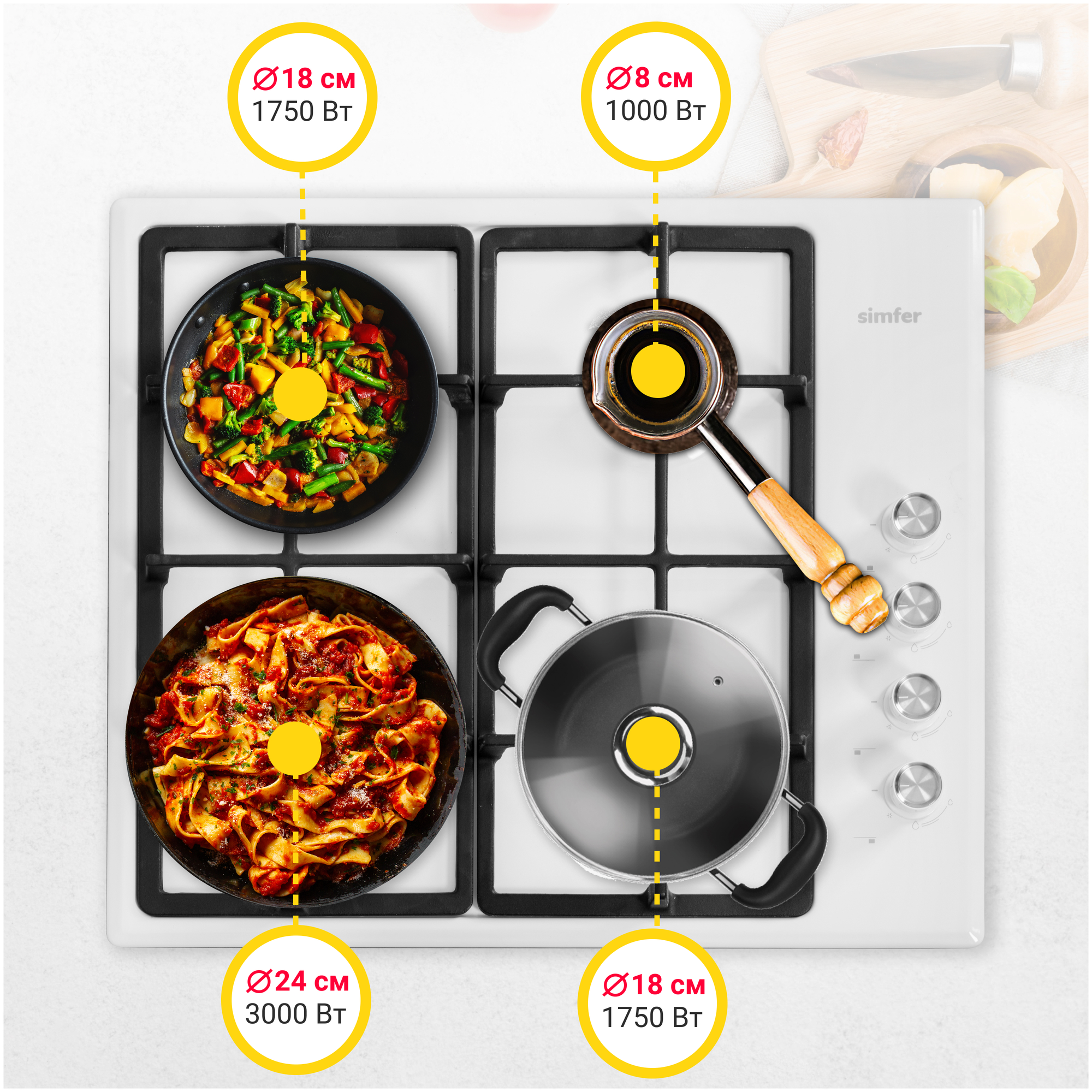 Комплект встраиваемой бытовой техники Simfer S66W416, варочная панель и духовой шкаф - фото №19