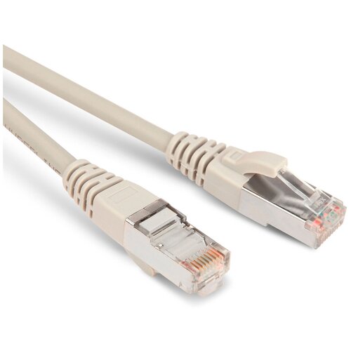 Patch Cord FTP (коммутационный шнур витая пара с общим экраном из фольги) Hyperline PC-LPM-STP-RJ45-RJ45-C5e-0.5M-LSZH-GY