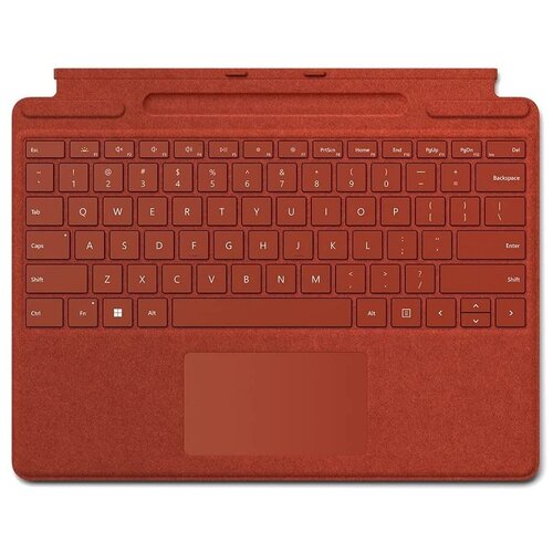 Клавиатура Microsoft Surface Pro Signature Keyboard Alcantara (Poppy red) RUS