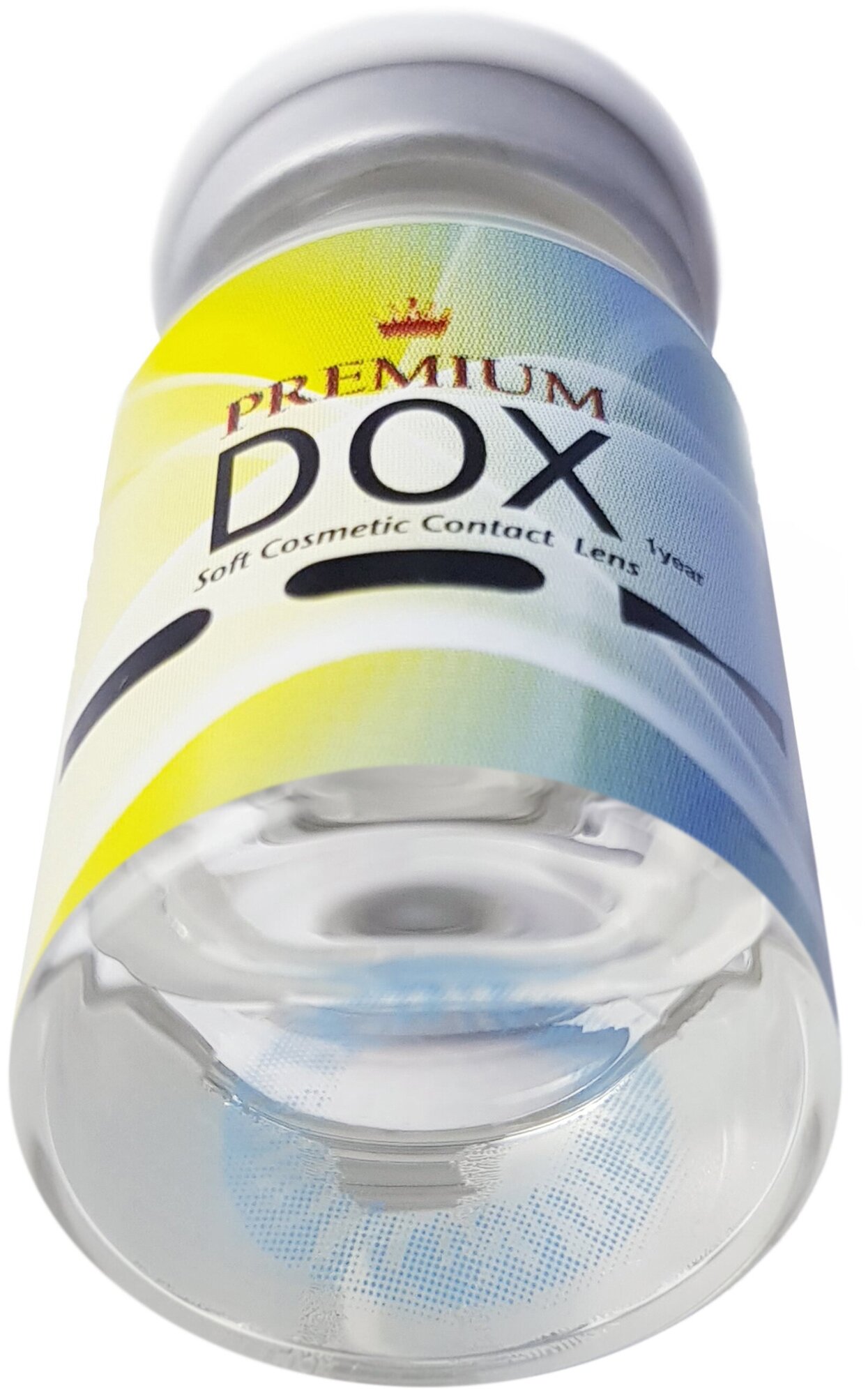 Цветные контактные линзы DOX; A1003_Tru_Sappire_0.00; BC-8.6; DIA-14.2; сапфировый; 1 штучка