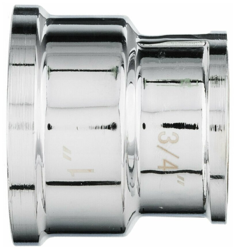 Муфта переходная хромированная 1" x 3/4" внутр VALOGIN — фото 1