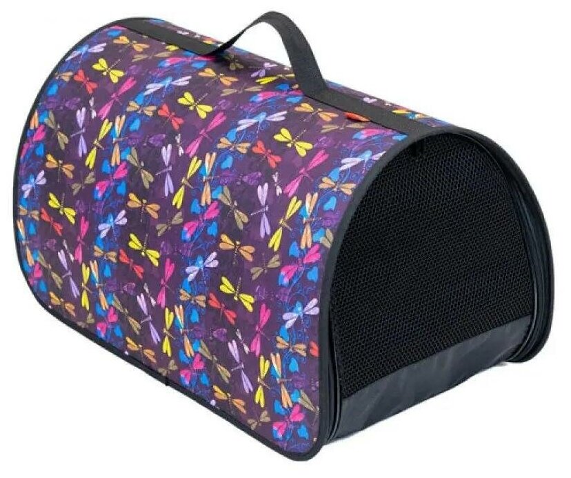 фото Сумка-переноска Родные места Стрекозы для кошек и собак мелких пород (40,5 х 24 х 24 см)