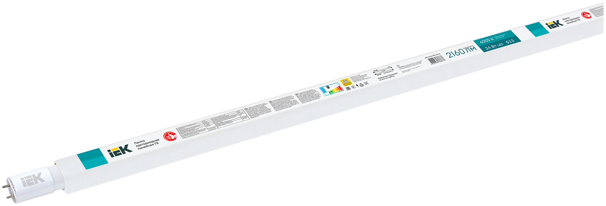 Светодиодная лампа Iek T8 24Вт линейная 230В 4000К G13 LLE-T8-24-230-40-G13