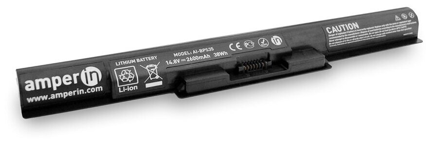 Аккумуляторная батарея Amperin для ноутбука Sony Vaio 15E SVF14 14.8V 2600mAh (38Wh) AI-BPS35