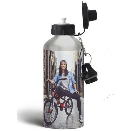 фото Бутылка спортивная,туристическая фляга, 500мл спорт bmx велосипед девушка - 278 brutbottle