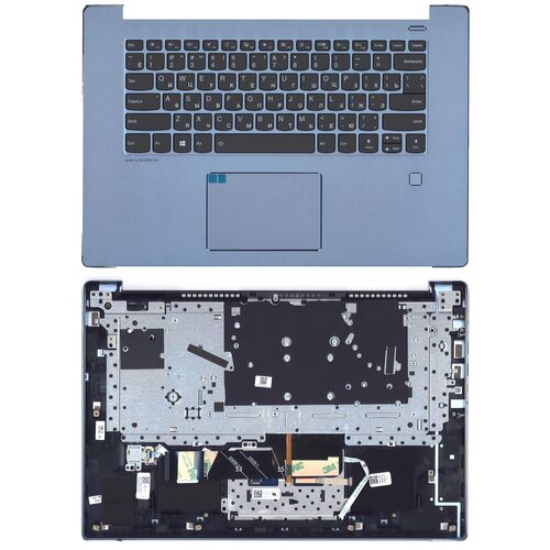 Клавиатура keyboard 5CB0R12620 для ноутбука Lenovo IdeaPad 530S-15IKB топкейс синий 8158₽