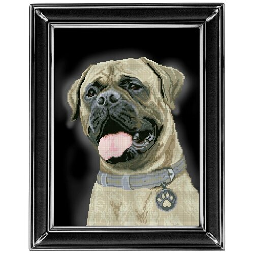 Краса и творчество Бульмастиф (Панорамная вышивка) 21112