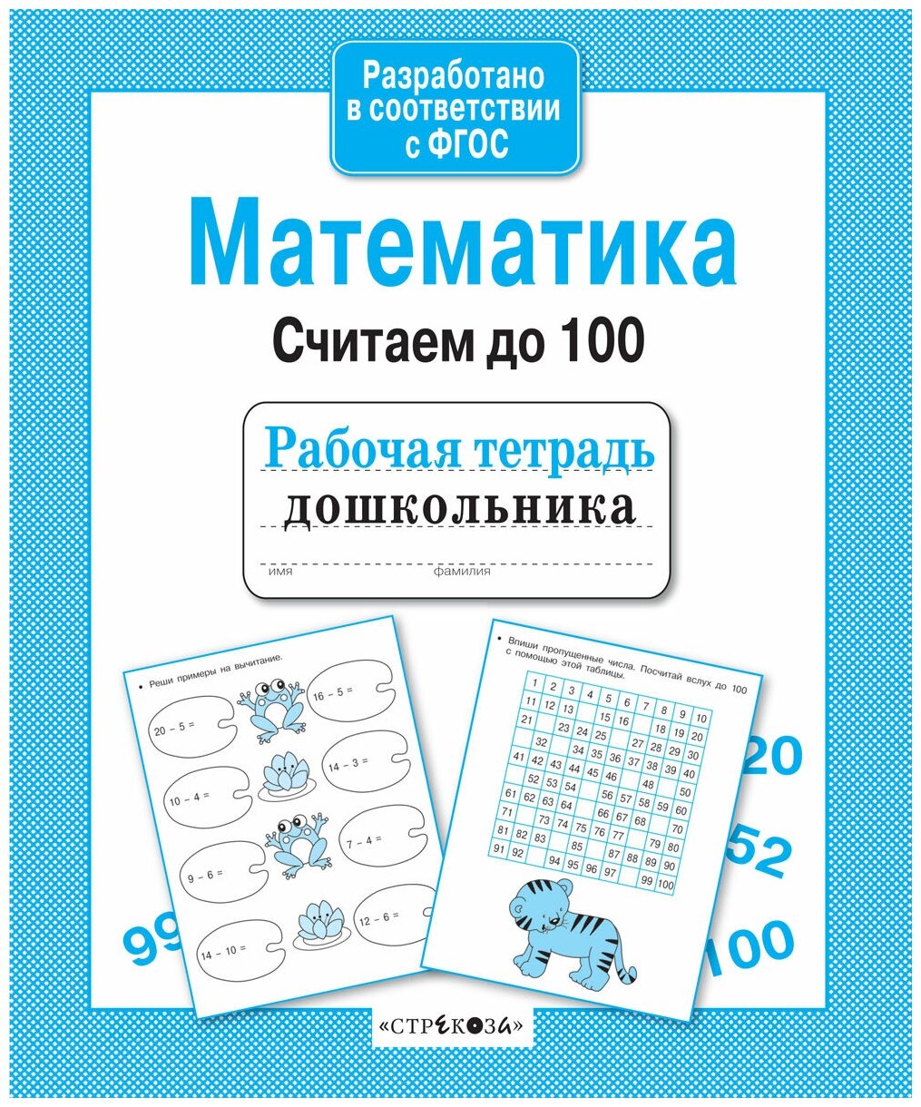 Рабочая тетрадь дошкольника. Математика. Считаем до 100