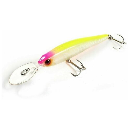 Воблер JACKALL DOWZVIDO 90SP цвет MARUHATA GHOST CHARTREUSE воблер jackall aska 45sr 4 6g цвет purple chartreuse