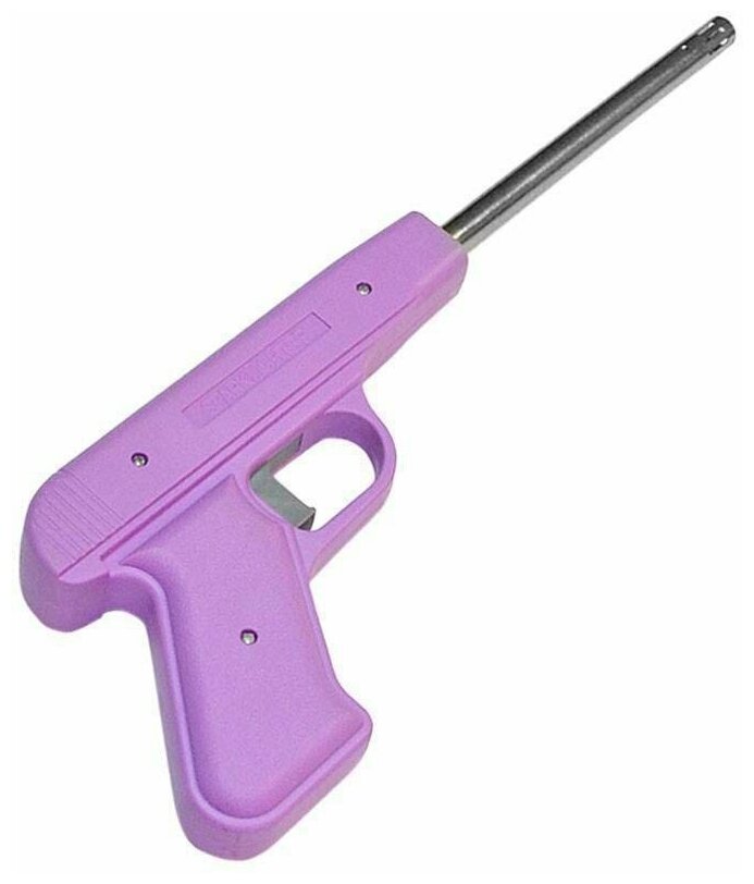 Пьезозажигалка ENERGY JZDD-17-BRD пистолет фиолетовая 157428