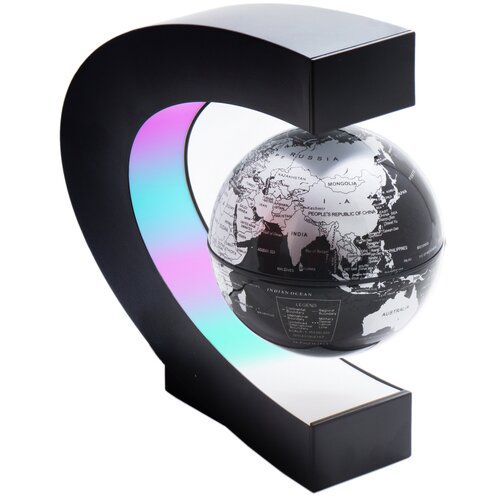 Левитирующий глобус Best Time, светильник, ночник с LED подсветкой, черный