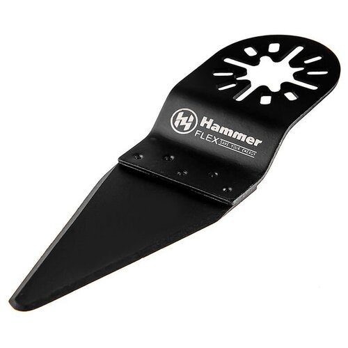 насадка для мфи реноватора hammer flex 220 041 mf ac 041 шлиф пластина 72мм по кер 175837 Полотно для МФИ Hammer Flex 220-033 MF-AC 033 нож, 50*31мм, мягкие материалы