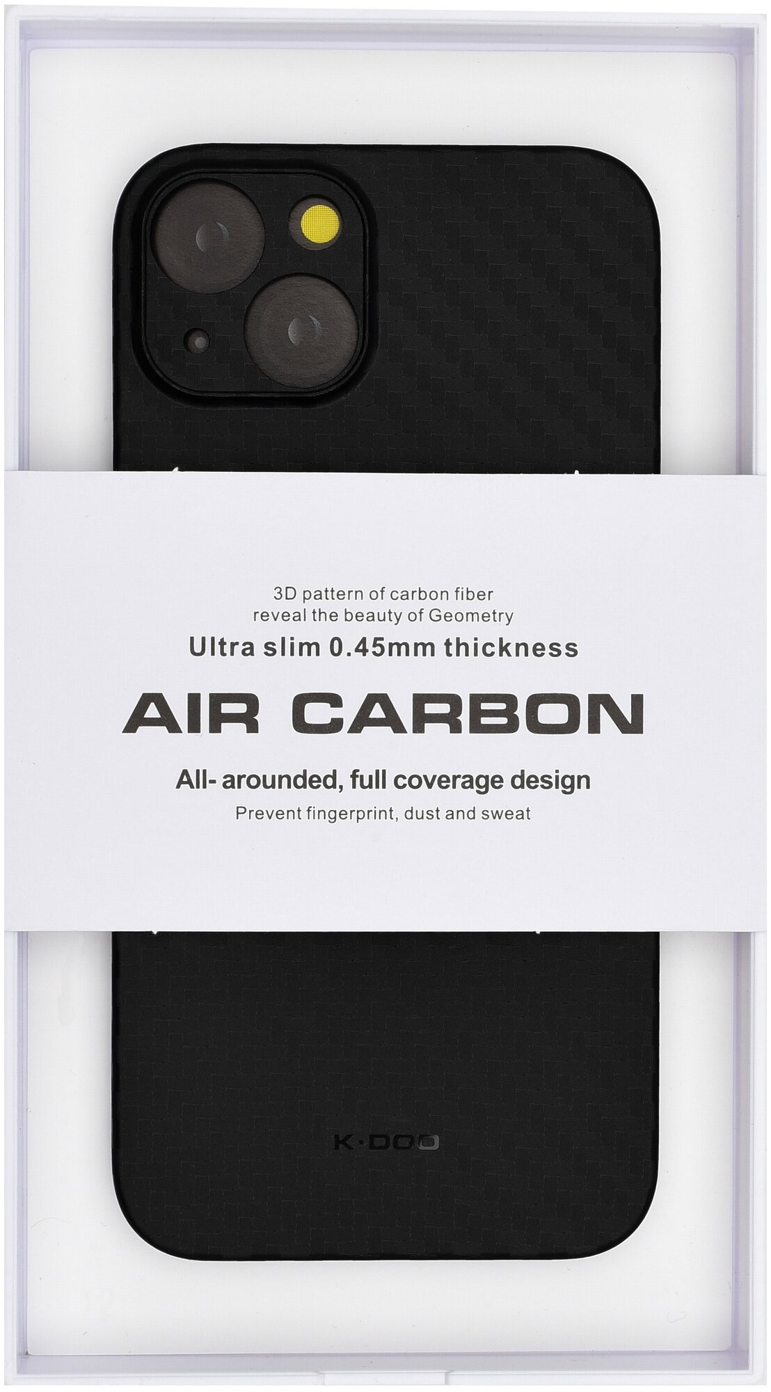 Чехол для iPhone 14 Plus AIR Carbon-Чёрный