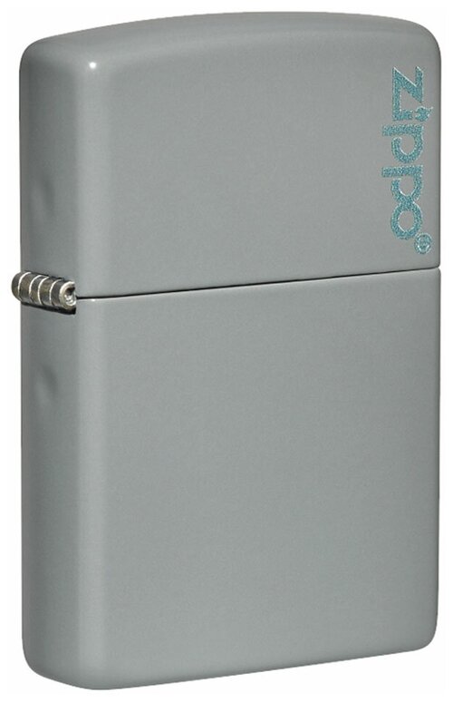 Оригинальная бензиновая зажигалка ZIPPO Classic 49452ZL ZIPPO Logo с покрытием Flat Grey