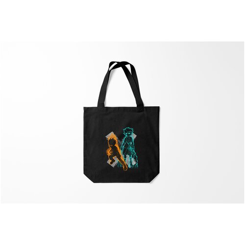 фото Сумка-шоппер / 40х40 см / аниме / logo hunter с персонажами burnettie