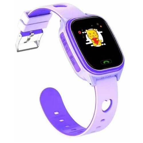 Умные часы для детей Smart Baby Watch Y85 2G, с GPS, SIM card, Фиолетовый