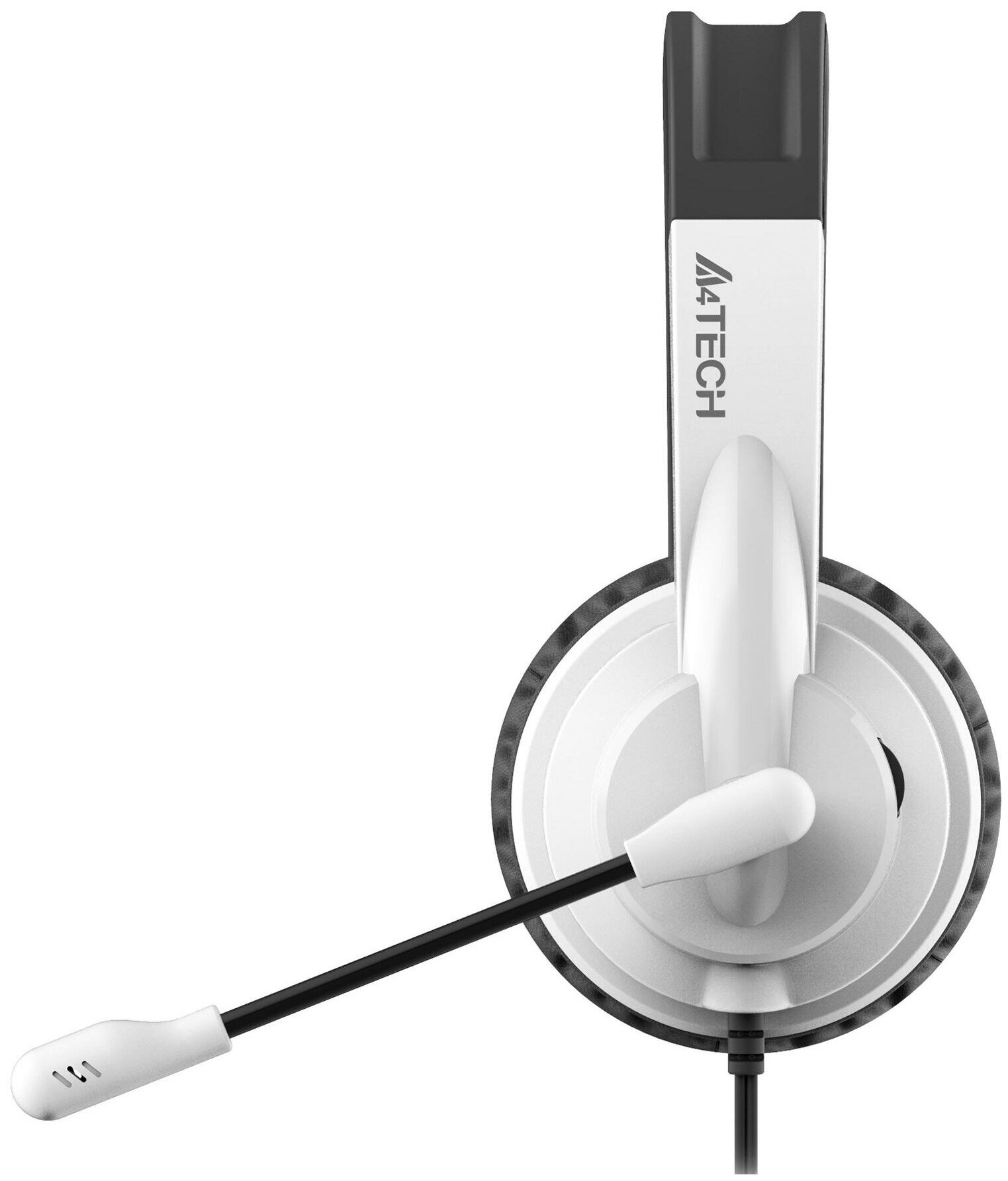 Наушники с микрофоном A4Tech HU-11 черныйбелый 2м накладные USB оголовье