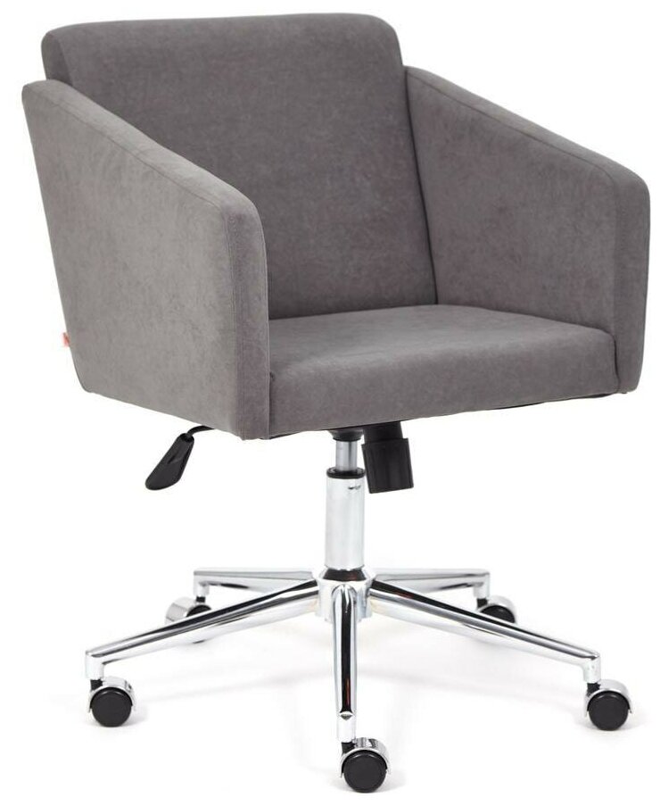 Кресло TetChair Milan chrome flock grey