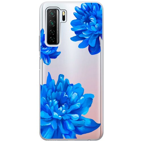 Силиконовый чехол на Honor 30S, Huawei Nova 7 SE, Хонор 30с с 3D принтом Amazing Asters прозрачный силиконовый чехол на honor 30s huawei nova 7 se хонор 30с с 3d принтом amazing asters прозрачный