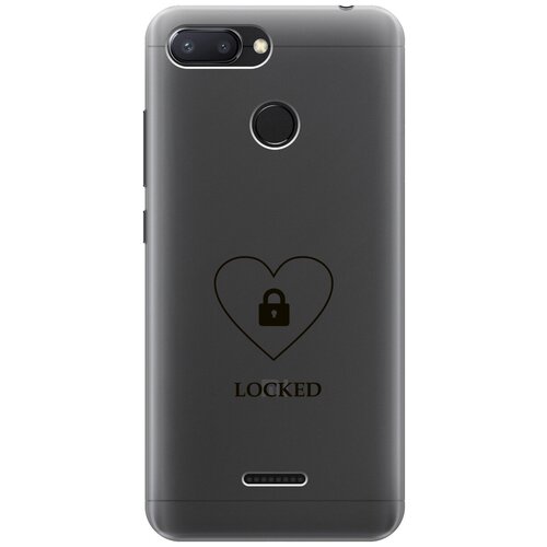 Силиконовый чехол с принтом Locked для Xiaomi Redmi 6 / Сяоми Редми 6