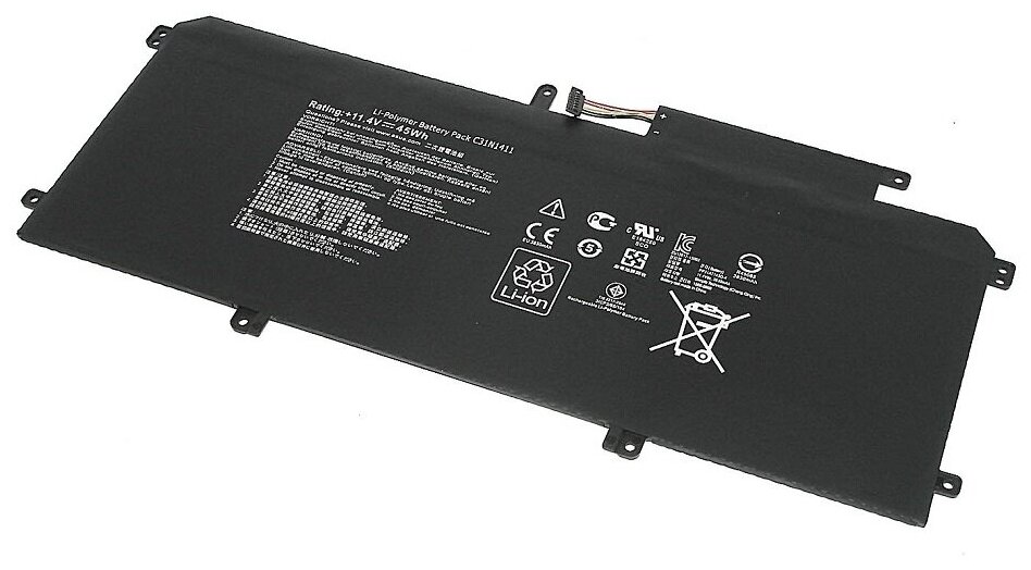 Аккумуляторная батарея для ноутбука Asus UX305 (C31N1411) 11.4V 45WH черная