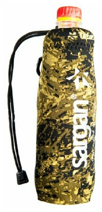 Чехол Sargan под бутылку 0.5-0.6 л камуфлированный неопрен 5мм на зятяжке