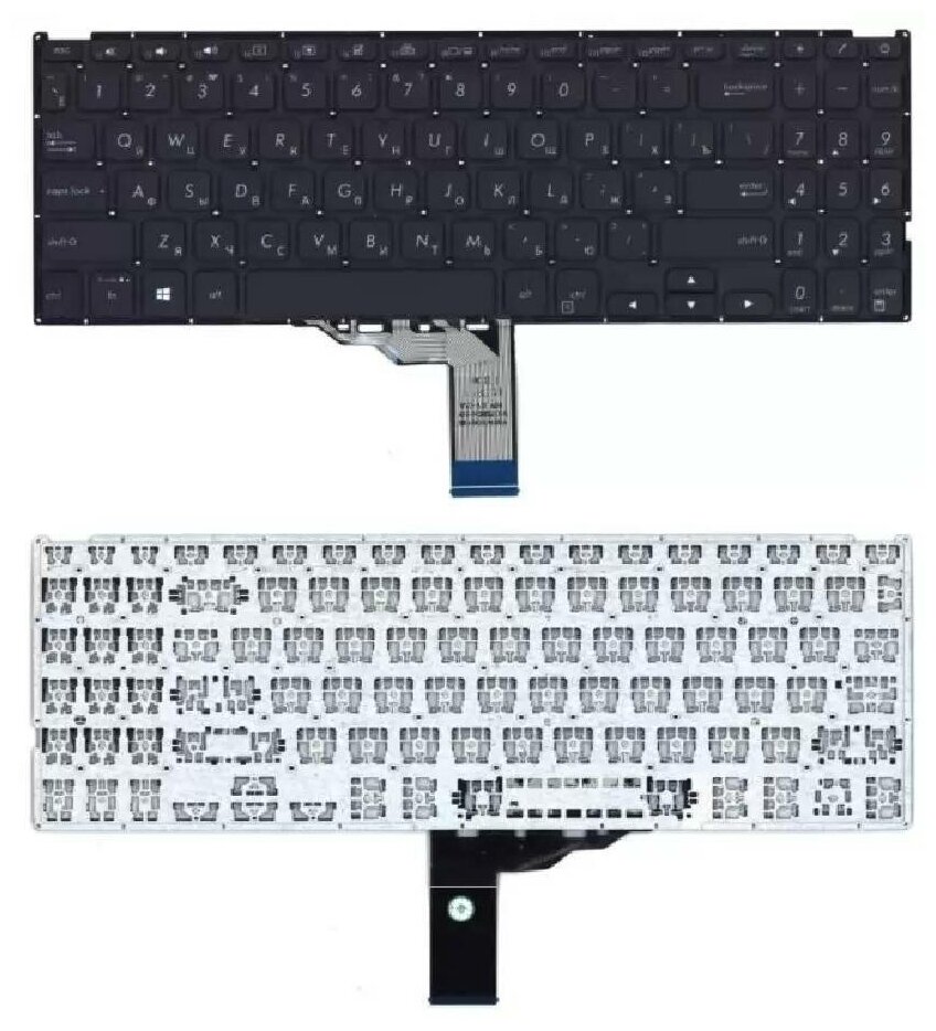 Клавиатура keyboard для ноутбука Asus VivoBook F509U F509UA F509UB F509UJ F509JP F509MAAsus VivoBook X509 X509FA черная 770₽