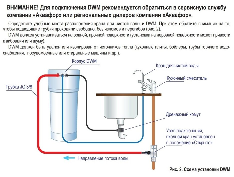 Водоочиститель Автомат питьевой Обратноосмотическая система DWM-101S Аквафор Морион + В подарок картридж К5 - фотография № 18