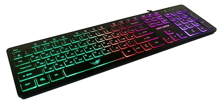Клавиатура игровая Dialog KGK-17U black Gan-Kata с подсветкой - чёрная
