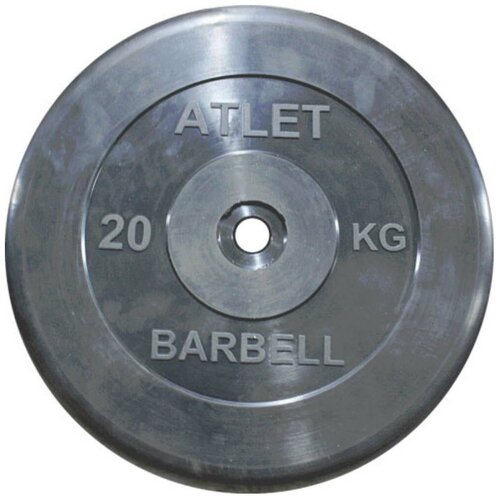 фото Диск для штанги mb barbell атлет mb-atletb26, 26 мм, 20 кг