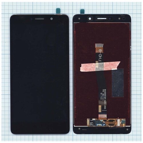 Модуль (матрица + тачскрин) для Huawei Honor 6X / GR5 2017 черный mokoemi lichee pattern shock proof soft 5 5for huawei mate 9 lite case for huawei mate 9 lite cell phone case cover