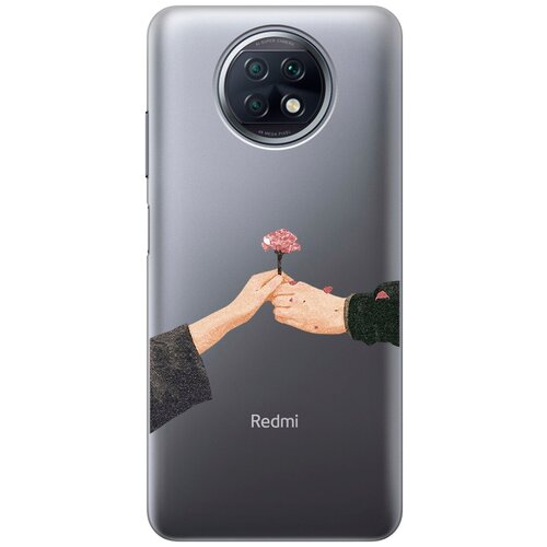 Силиконовый чехол с принтом Hands для Xiaomi Redmi Note 9T / Сяоми Редми Ноут 9Т чехол книжка на xiaomi redmi note 9t сяоми редми ноут 9т с 3d принтом hands w красный