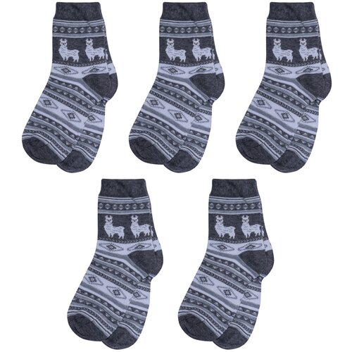 Носки RuSocks 5 пар, размер 12-14, серый носки rusocks 5 пар размер 12 14 серый
