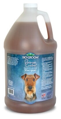 Bio-Groom Bronze Lustre оттеночный шампунь-ополаскиватель для собак, 3.8 л - фотография № 2