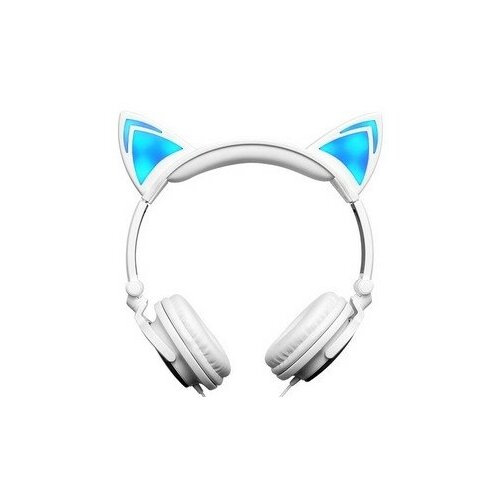 Светящиеся наушники Кошачьи уши белые 118800₽