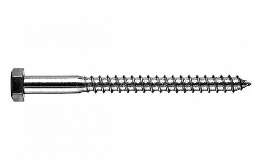 фото Шурупы Стройметиз сантехнические 10х100, сталь, покрытие - цинк, 15 шт.
