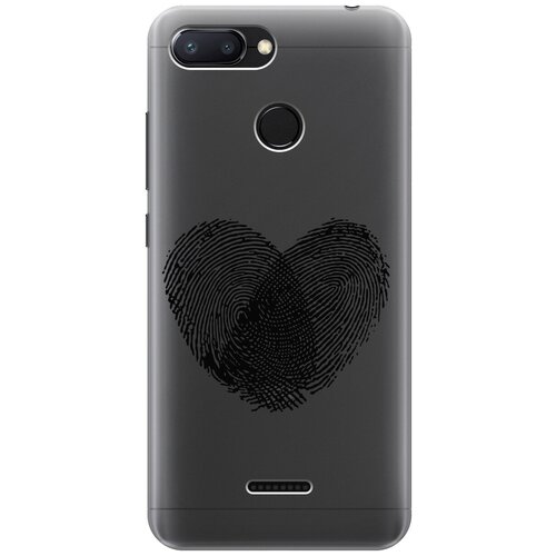 Силиконовый чехол с принтом Lovely Fingerprints для Xiaomi Redmi 6 / Сяоми Редми 6