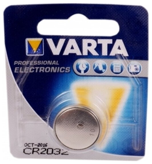 Батарейка Varta ELECTRONICS CR2032 BL1 Lithium 3V - фотография № 4