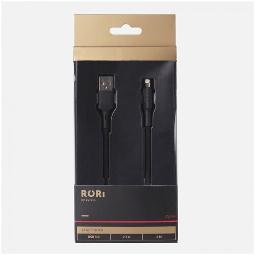 Кабель USB - Apple lightning Kurato RORI-L505 (black)