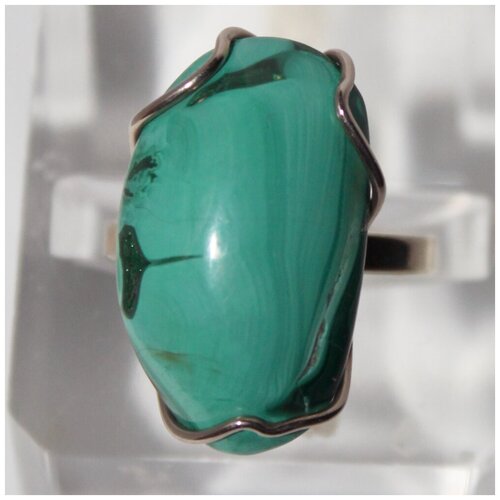Кольцо True Stones, малахит, размер 19, зеленый кольцо с камнем малахит true stones