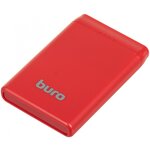 Мобильный аккумулятор Buro BP05B 5000mAh 2.1A 2xUSB красный (BP05B10PRD) - изображение