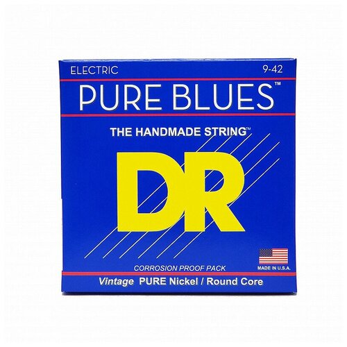 Струны для электрогитар DR PHR-9-46 PURE BLUES струны для электрогитар dr nge 9