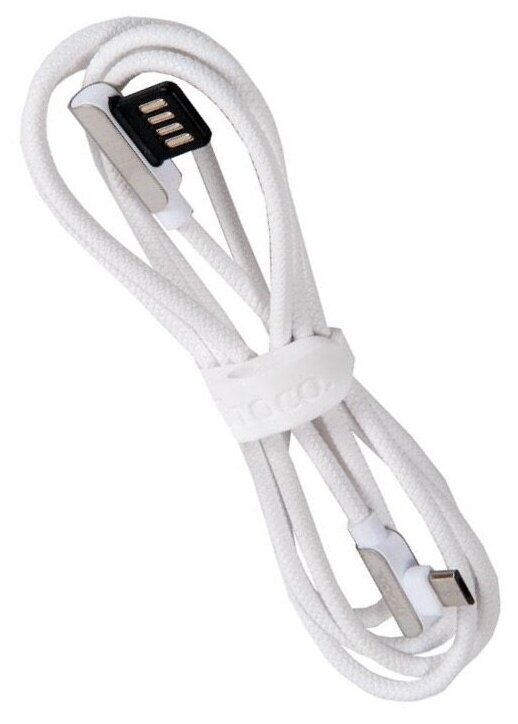 Cable / Кабель USB HOCO U42 exquisite для Micro USB, 2.4 A, длина 1.2 м, белый