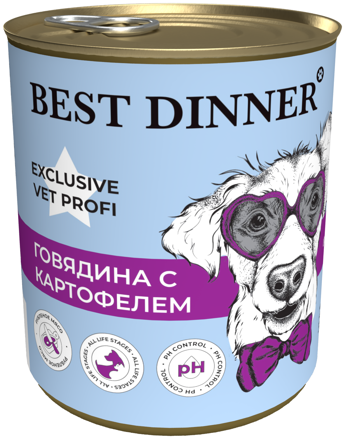 Консервы для собак Best Dinner Exclusive Vet Profi Urinary Говядина с картофелем 0,34 кг