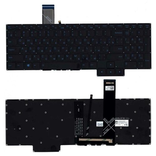Клавиатура (keyboard) для ноутбука Lenovo Y7000, R7000, Y7000P, черная с синей подсветкой клавиатура для ноутбука lenovo y7000 r7000 y7000p черная с синей подсветкой