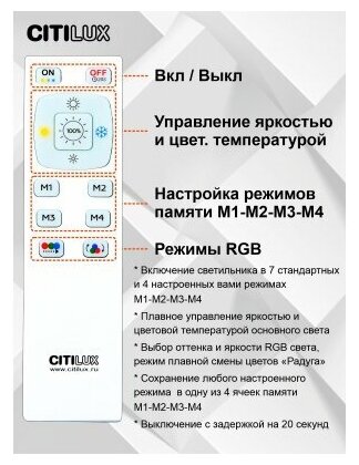 Потолочный светильник Citilux CL734480G - фотография № 10