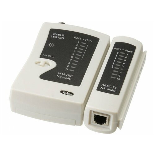 Тестер Ripo RI-BNC-RJ45 NS-468B / 011-340004 кабельный тестер nikomax с lcd дисплеем utp stp rj45 rj12 rj11 bnc usb с функцией измерения длины и трассировкой кабелей