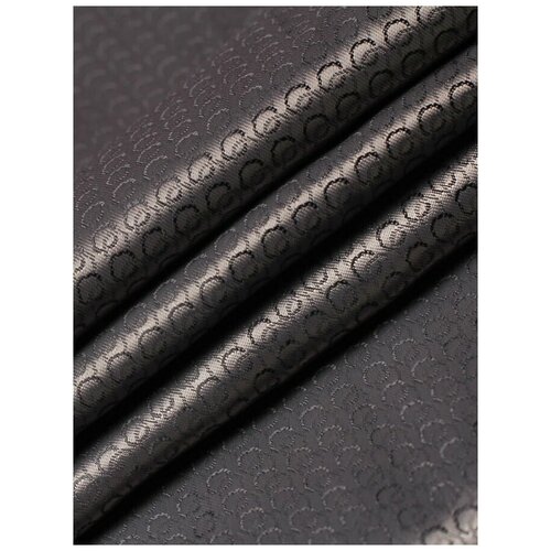 Ткань подкладочная серебристая жаккард для шитья, MDC FABRICS S104/21 полиэстер, вискоза для верхней одежды. Отрез 1 метр