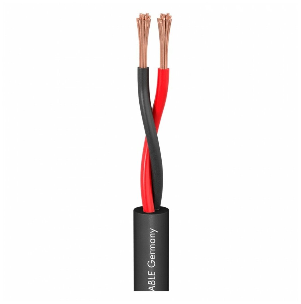 Sommer Cable SC-Meridian Mobile SP225 BLK кабель акустический (спикер) круглый, цена за 1 м